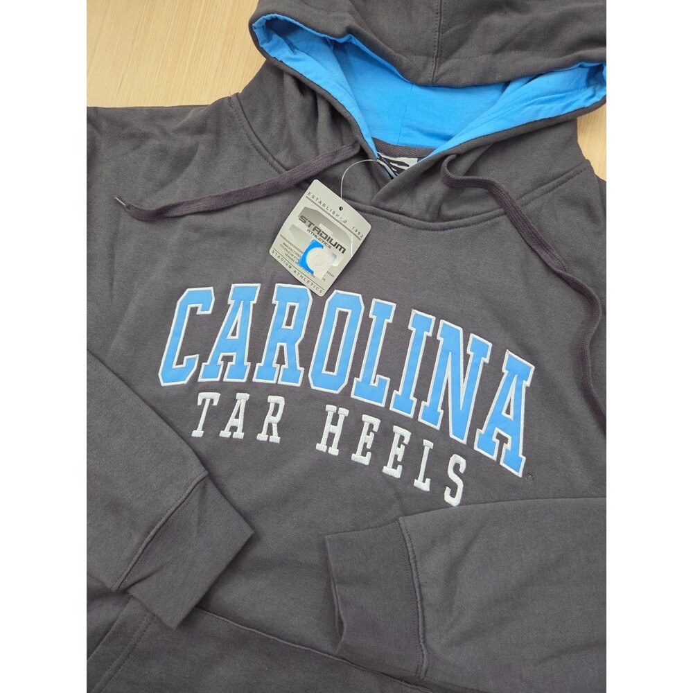 Stadium Athletics UNC Carolina Tar Heels Gray Sweatshirt Hoodie Mens XXL 2XL NEW